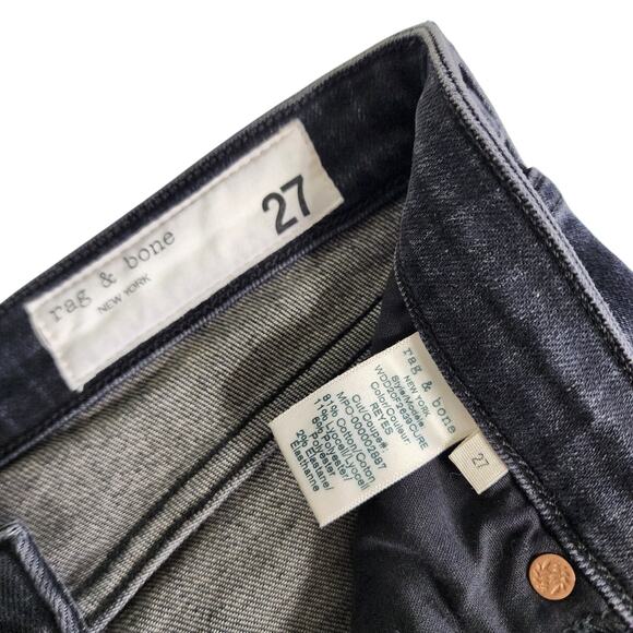Rag & Bone Womens Nina High Rise Ankle Skinny Jeans Size 27 Royal Oak Wash Denim - Picture 10 of 15